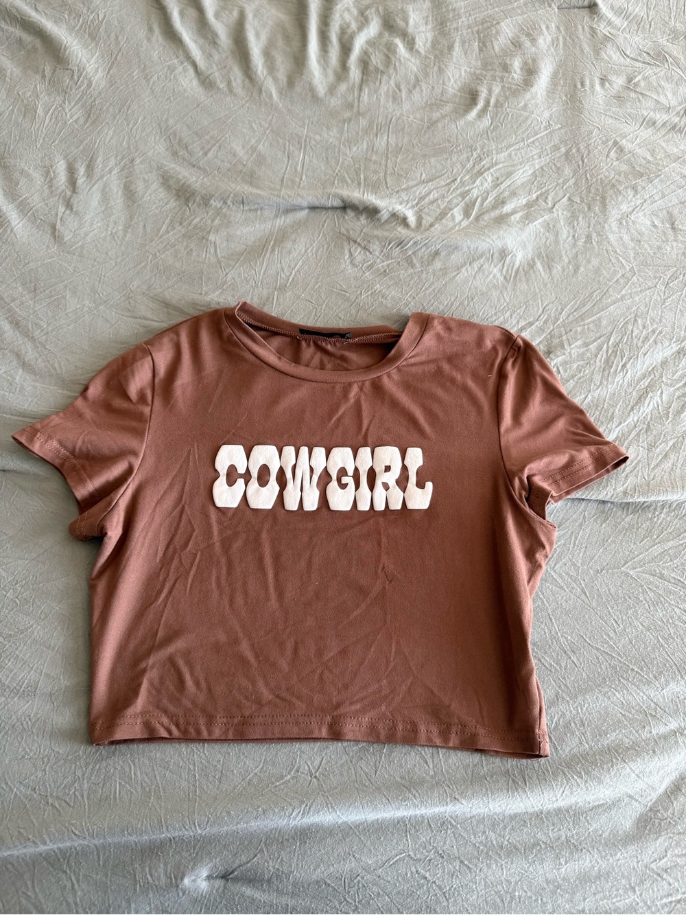 Cowgirl Graphic Crop Tee